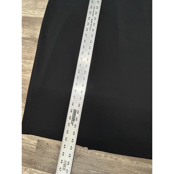 Calvin Klein Classic Sheath Dress Womens 16 Black Sleeveless Knee Length Career - Picture 10 of 12